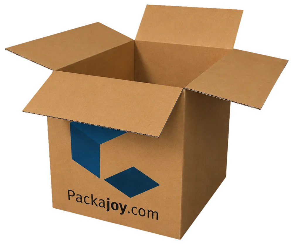 A small labeled package representing Packajoy.